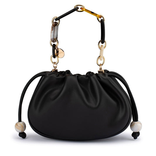 Olga Berg MAVIS Acrylic Handle Pouch (Black)