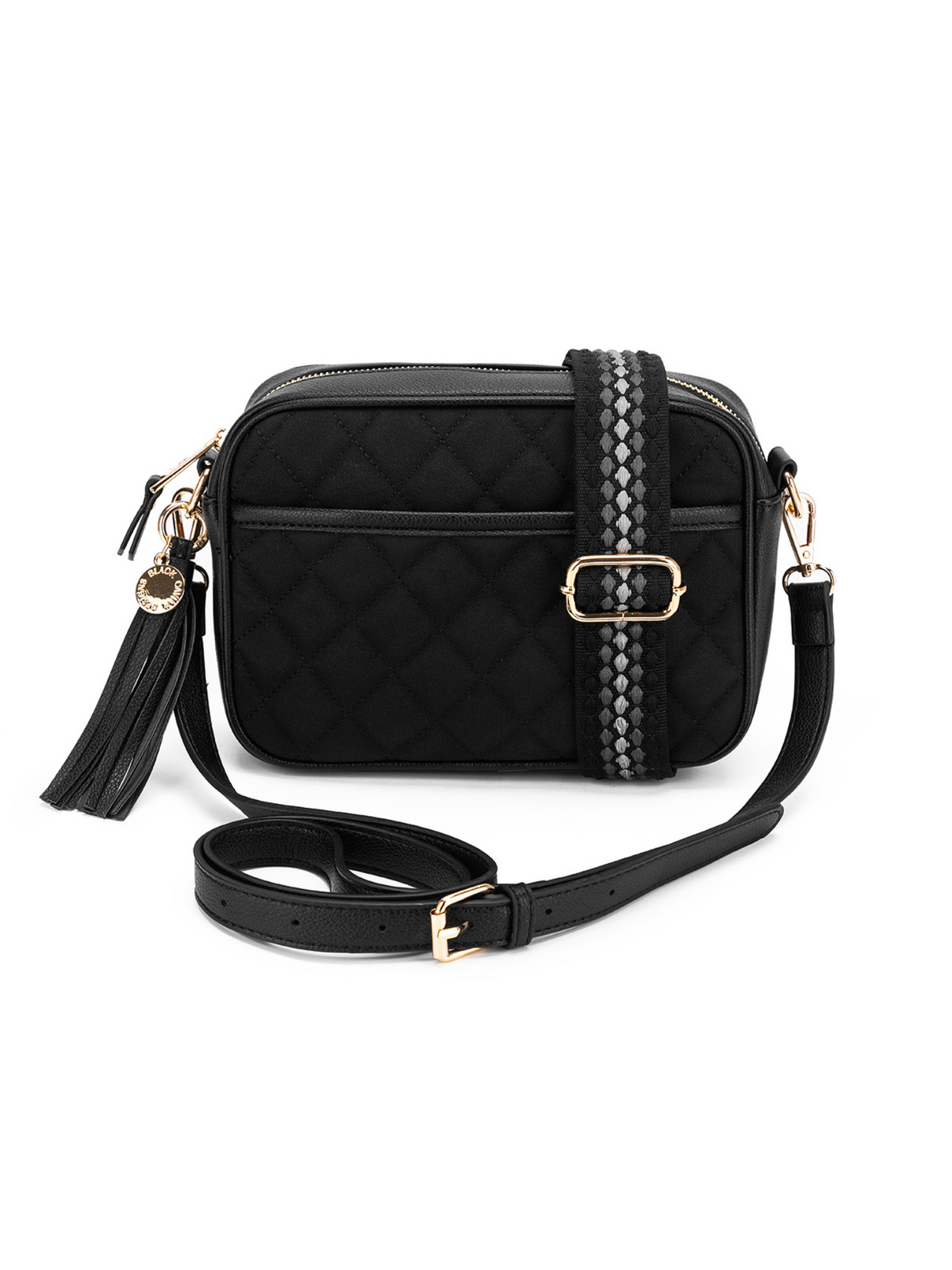 Image of Bags. Product name - Maxine Crossbody Bag Black in Black colour by brand - Black Caviar Designs
