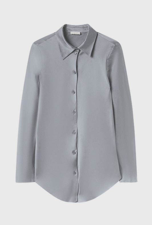 Silk Laundry Bias Cut Shirt (Storm)