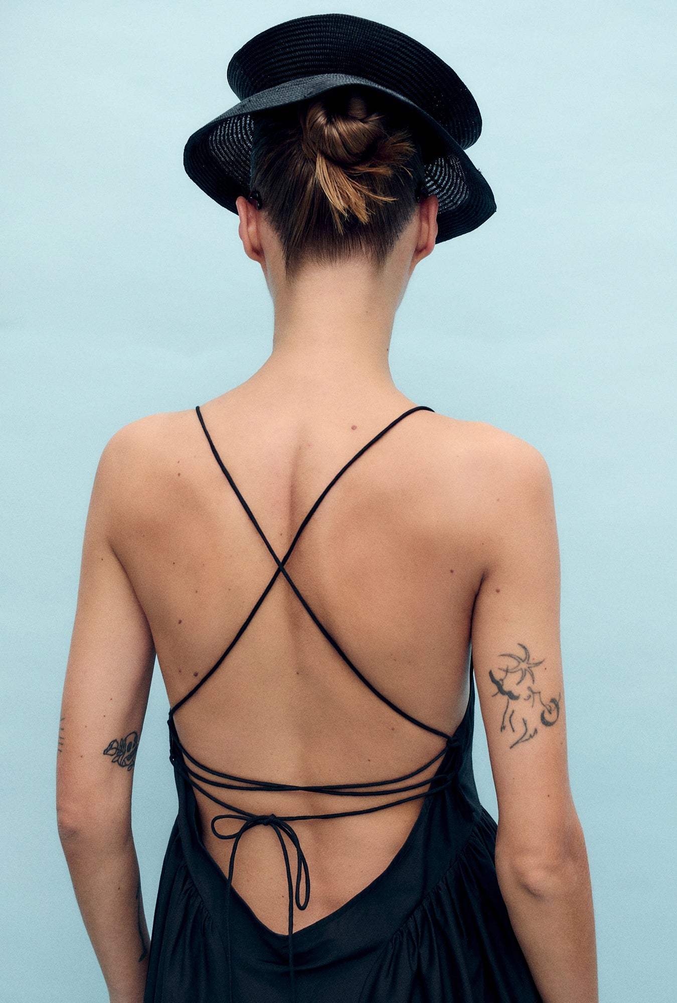 Silk Laundry Dive Dress (Black)