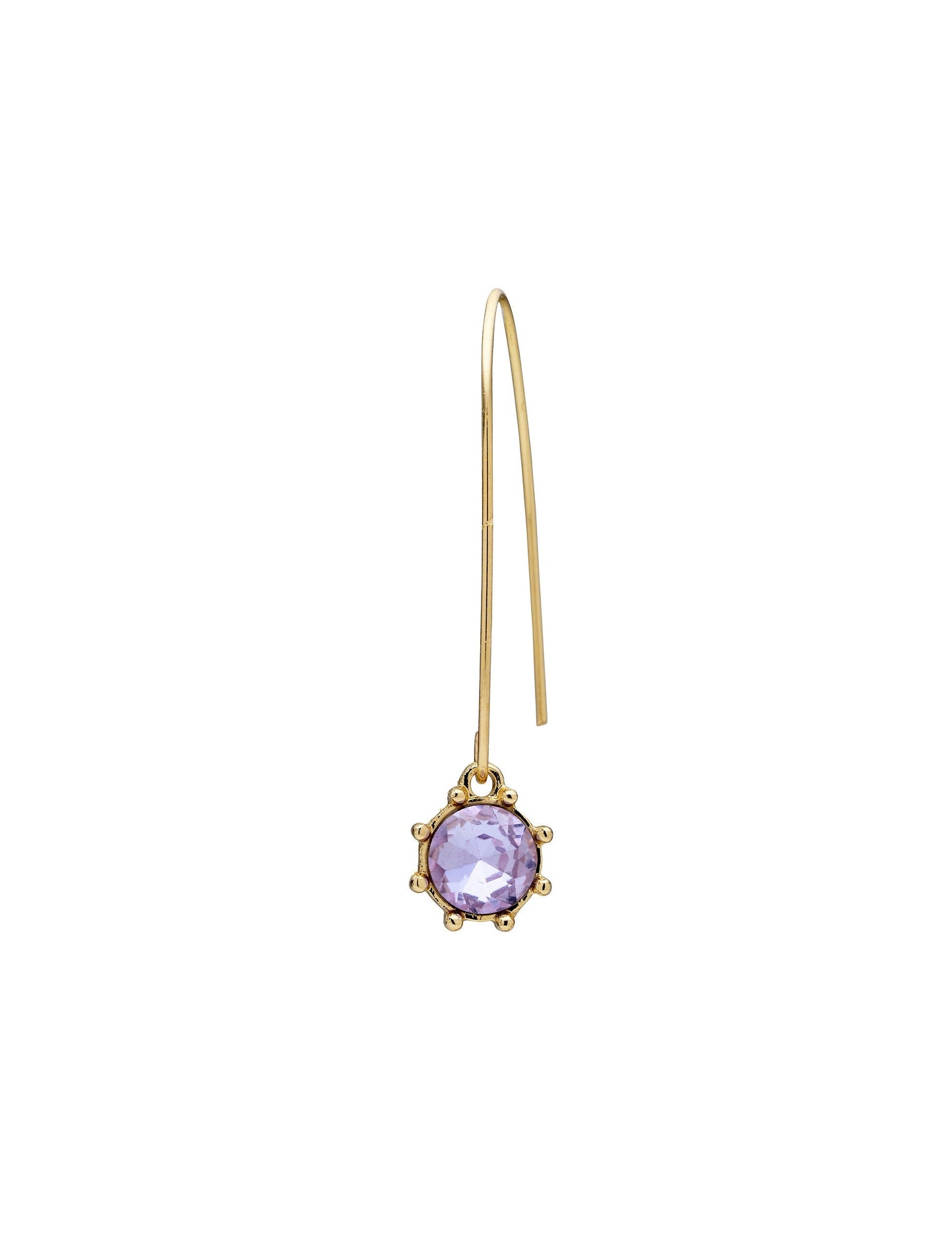 GROUP48 THISTLE FLOWER LONG DROP EARRING (Print)