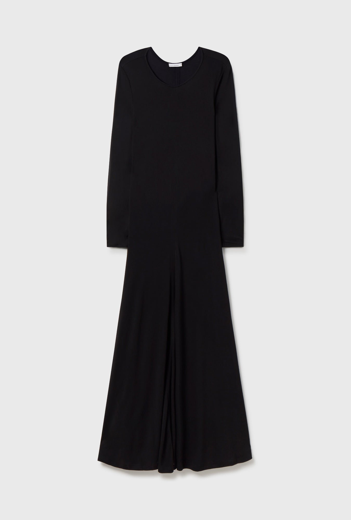 Silk Laundry Jersey Modal Cutaway Dress (Black)