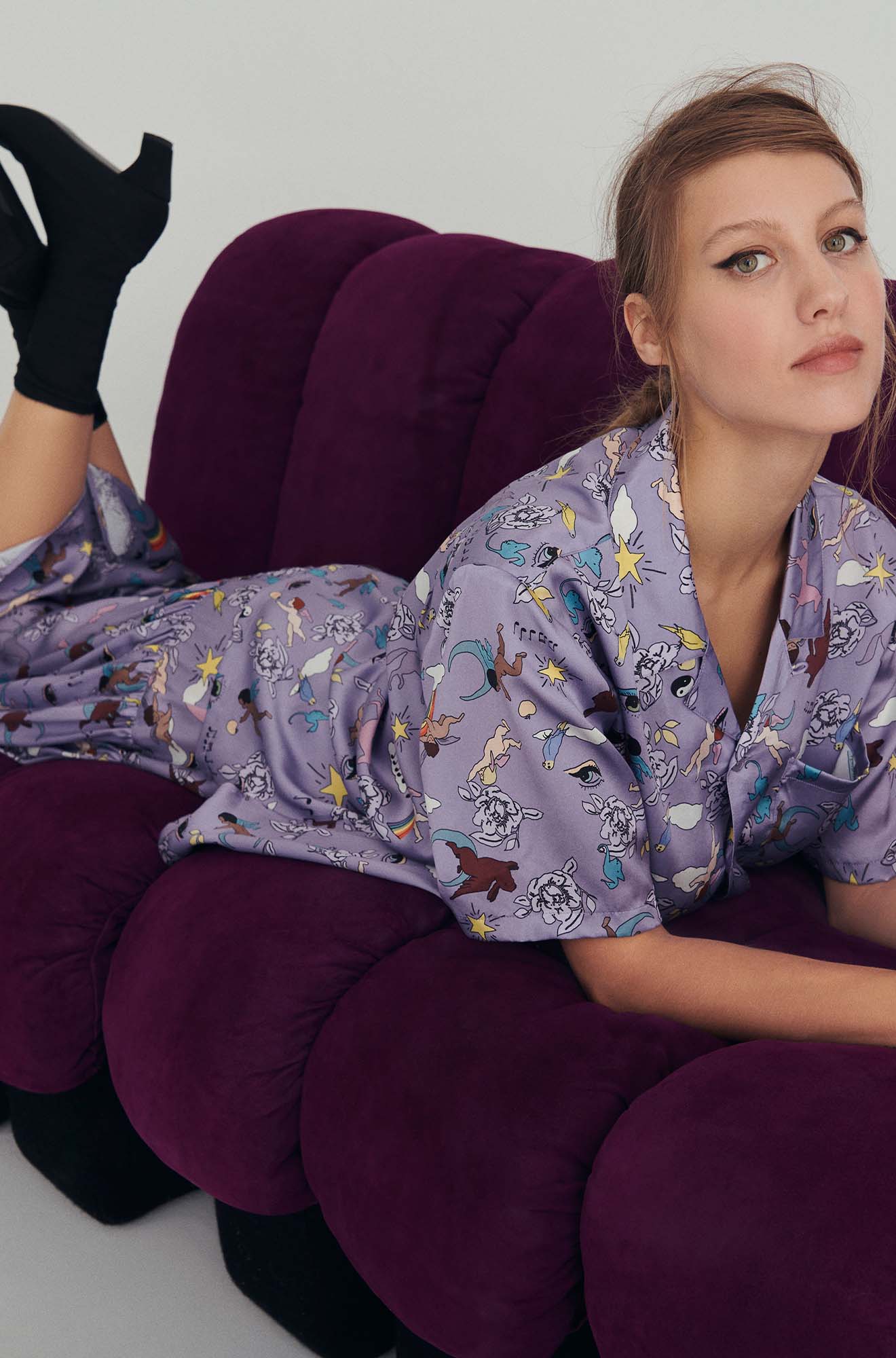 Silk Laundry Camp Shirt (Franca Surreal)