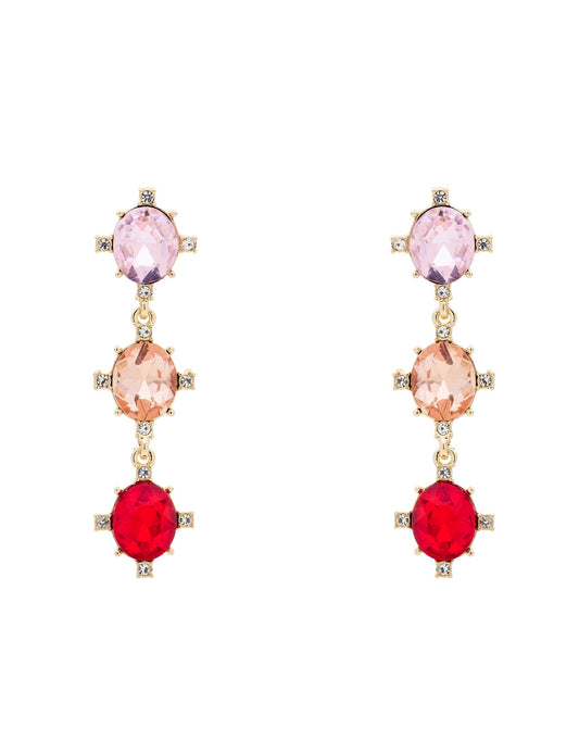 Colette BAROQUE DROP EARRING (Pink)