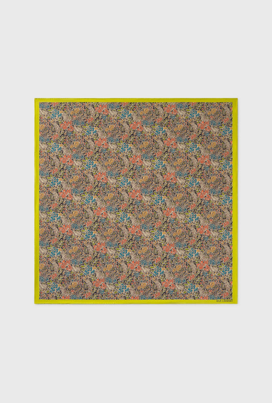 Silk Laundry Twill Scarf (Sugar Floral)