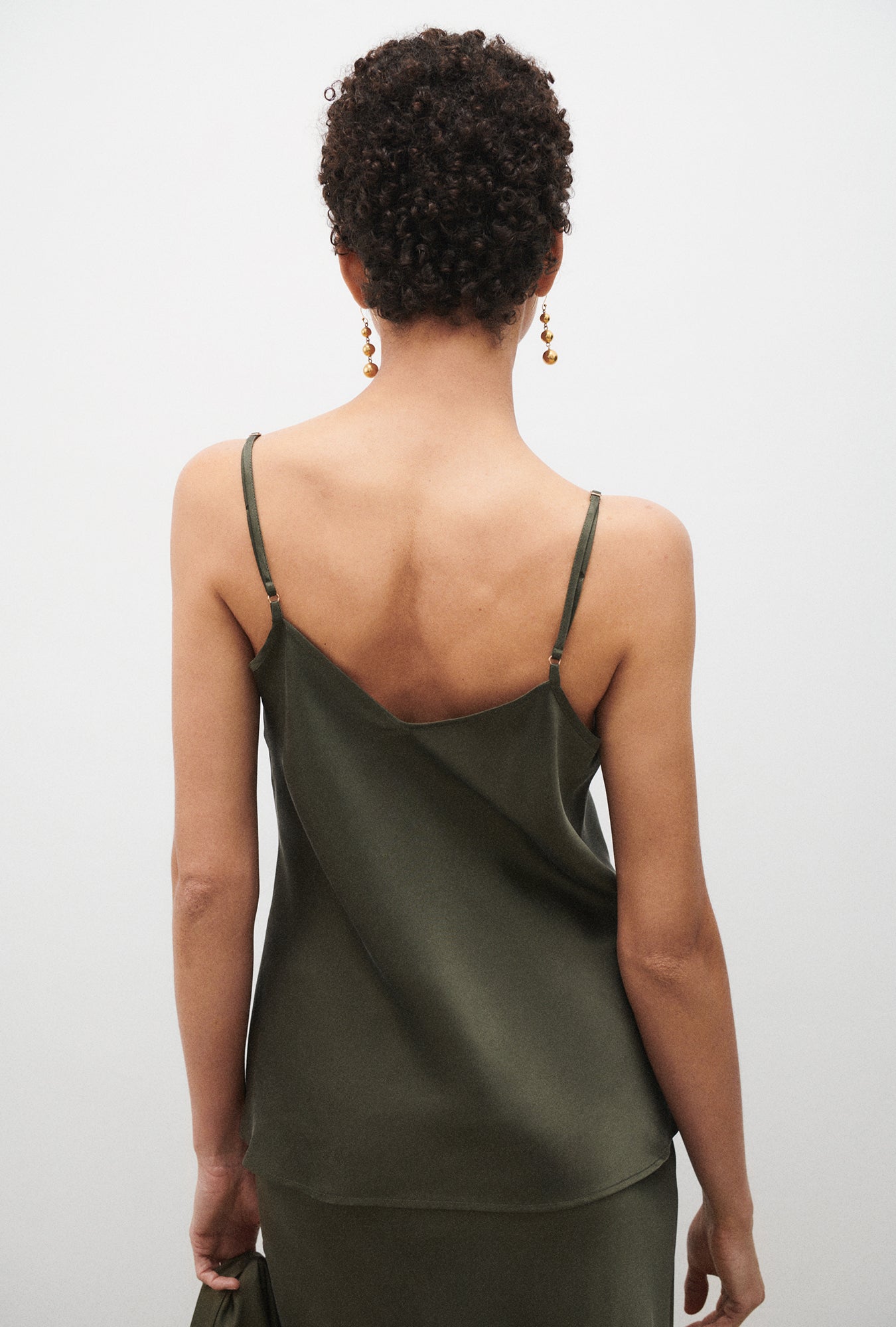 Silk Laundry Bias Cut Cami (Pine)