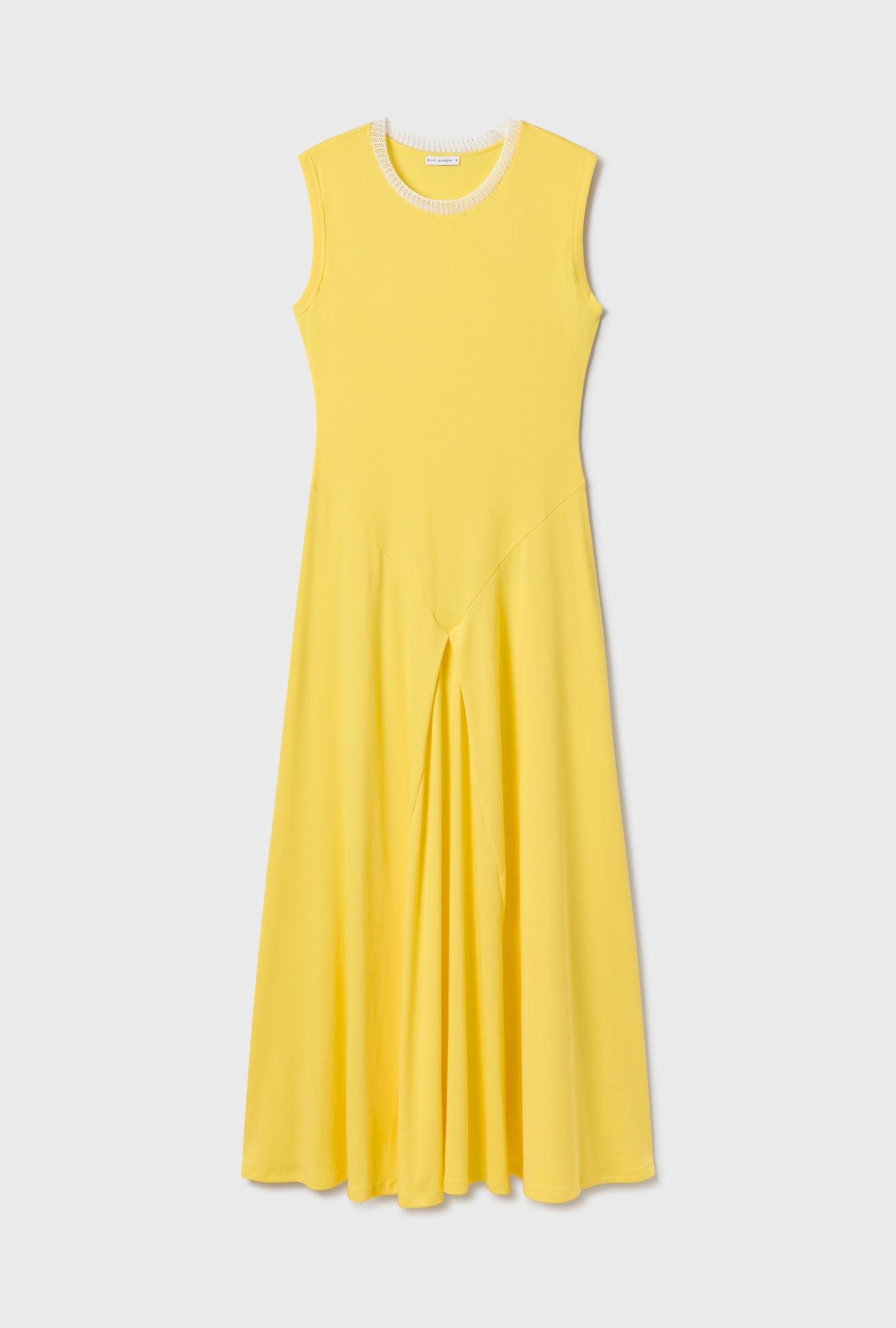 Silk Laundry Crochet Trim Dress (Titanate)