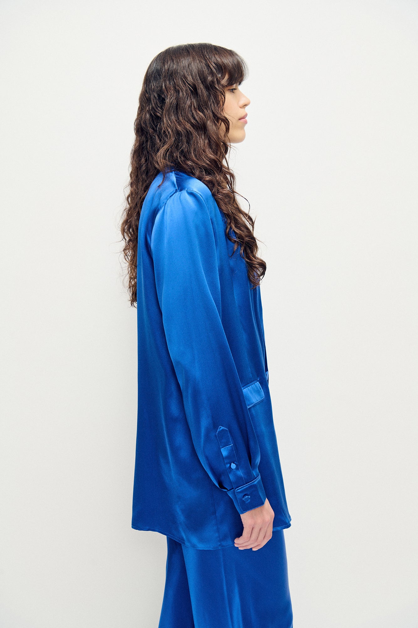 Silk Laundry Relaxed Blazer (Wedgwood)