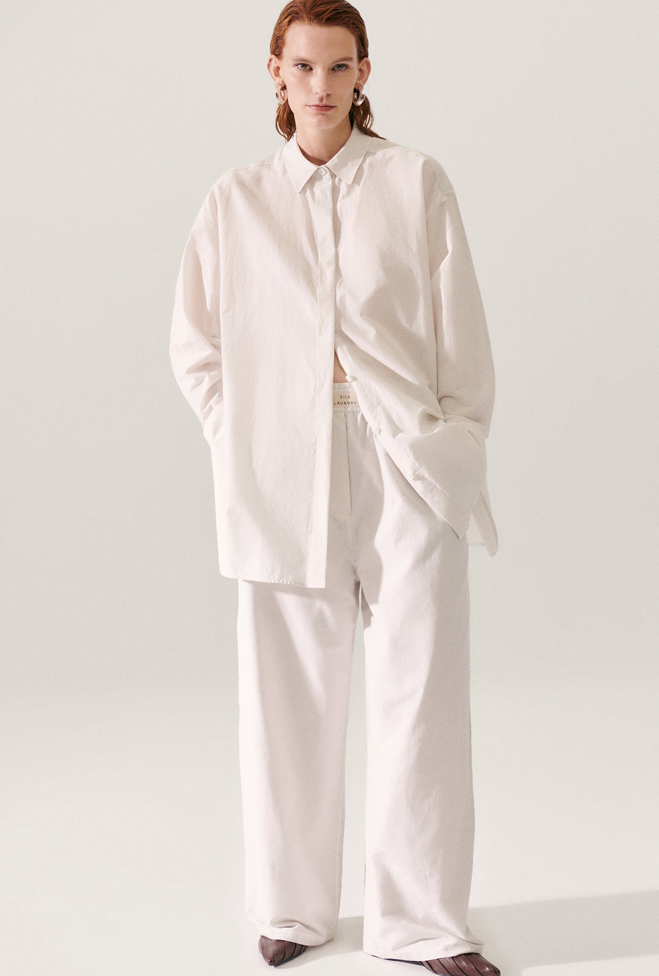 Laundry Cotton Silk Morning Shirt (Dust)