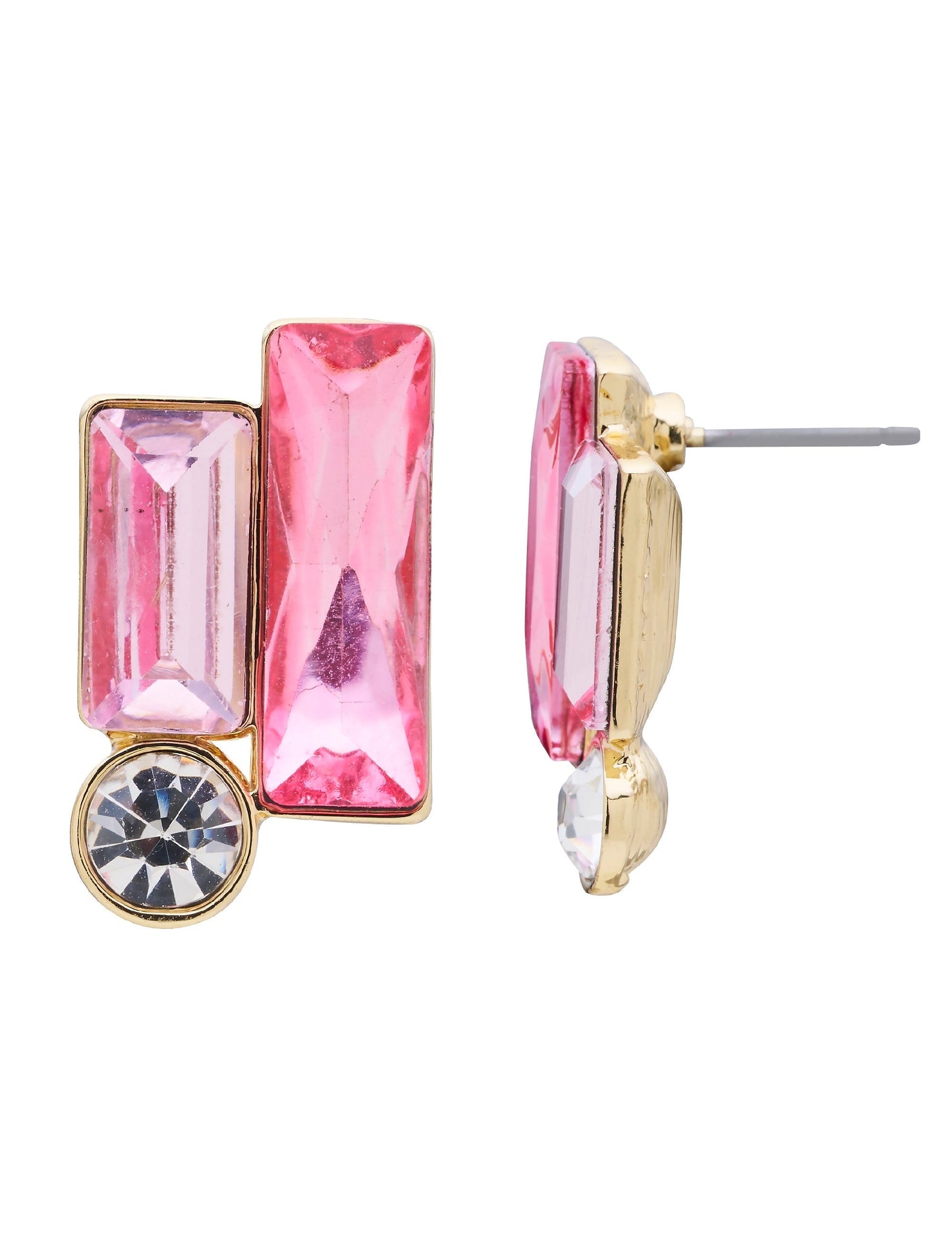 GROUP48 CONSTRUCT CLUSTER EARRING (Pink)