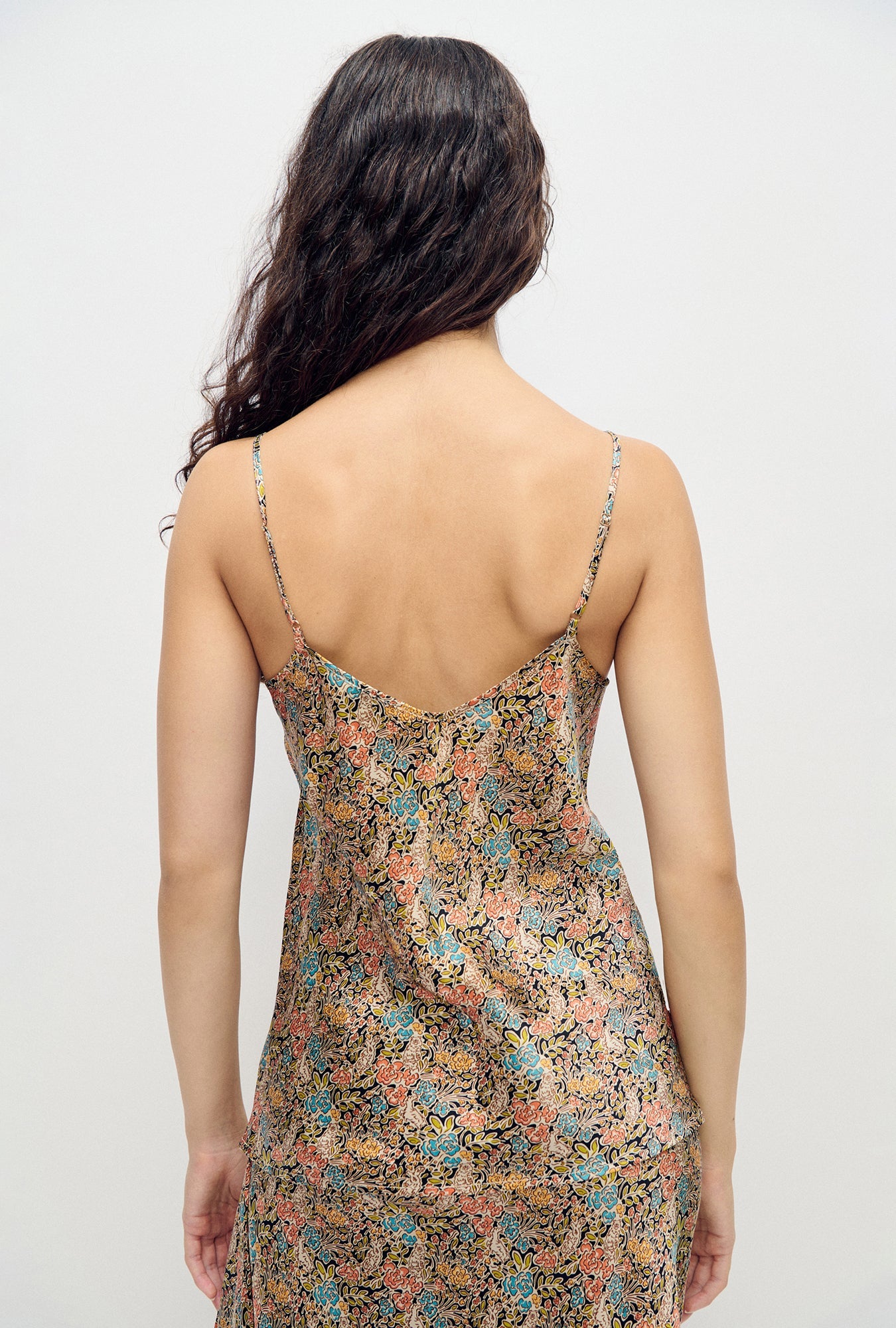 Silk Laundry Bias Cut Cami (Sugar Floral)