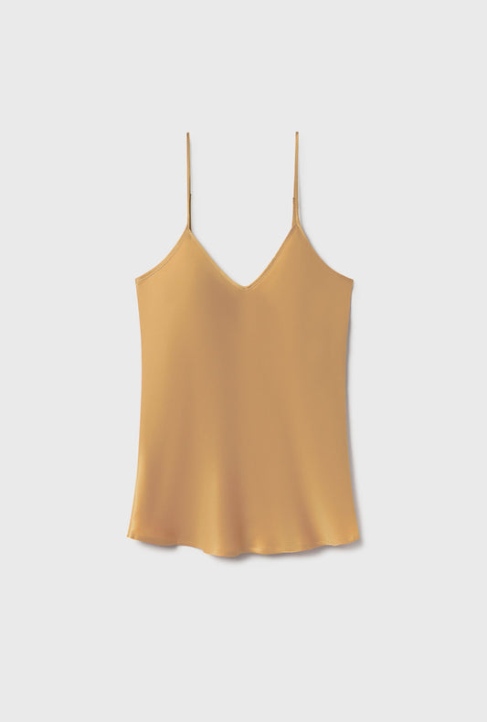 Silk Laundry Bias Cut Cami (Cowrie)