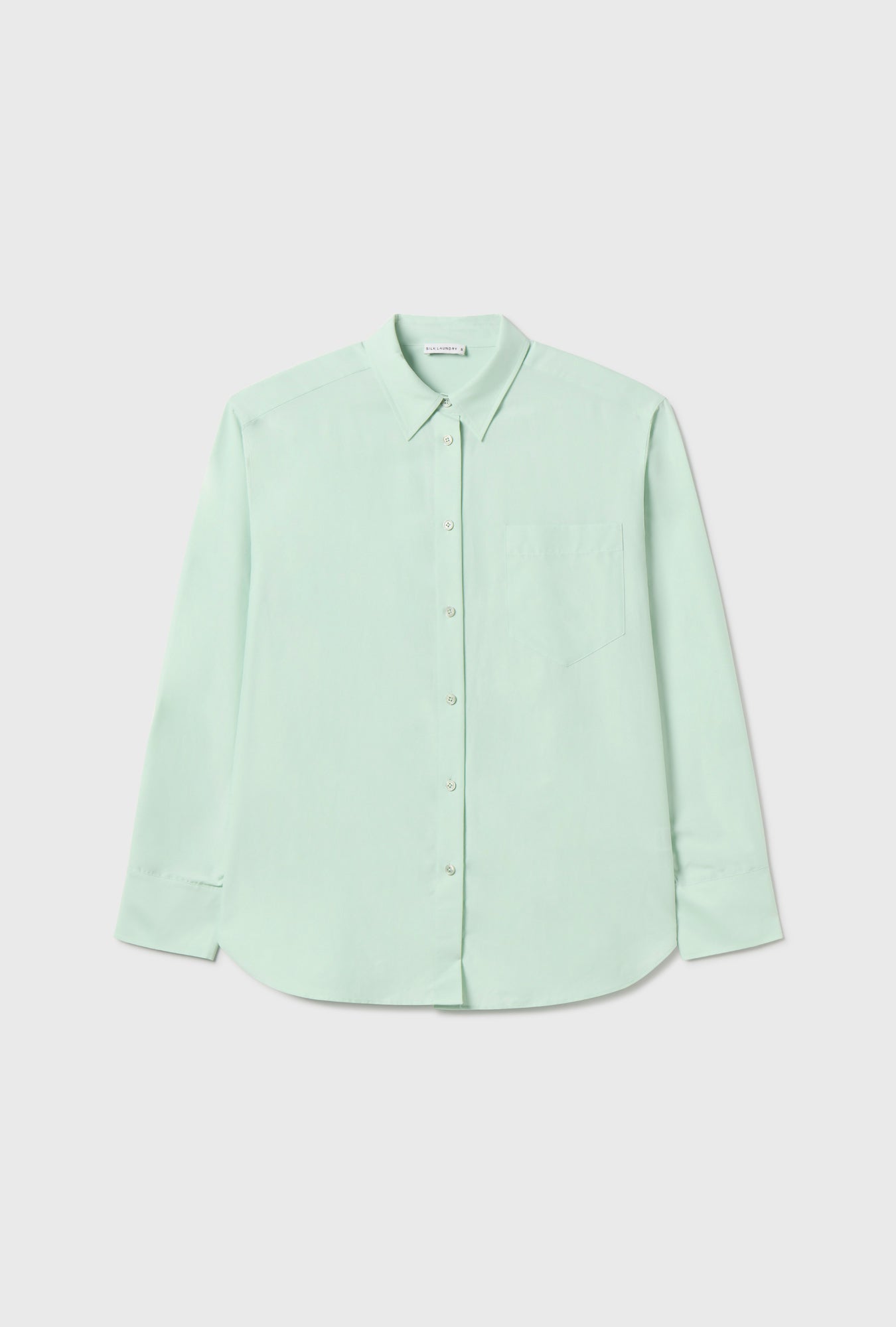 Laundry Cotton Silk Pleated Yoke Shirt (Dew)