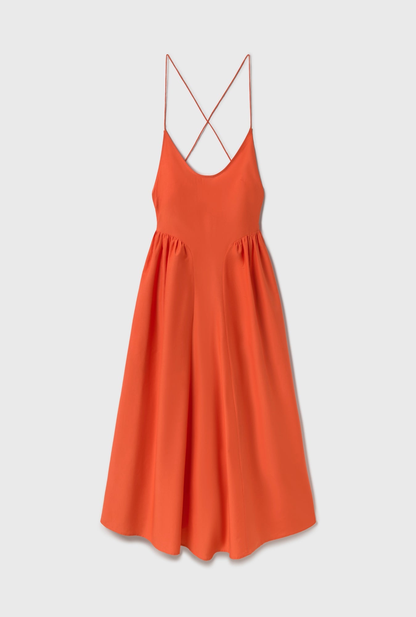 Silk Laundry Dive Dress (Snapper)