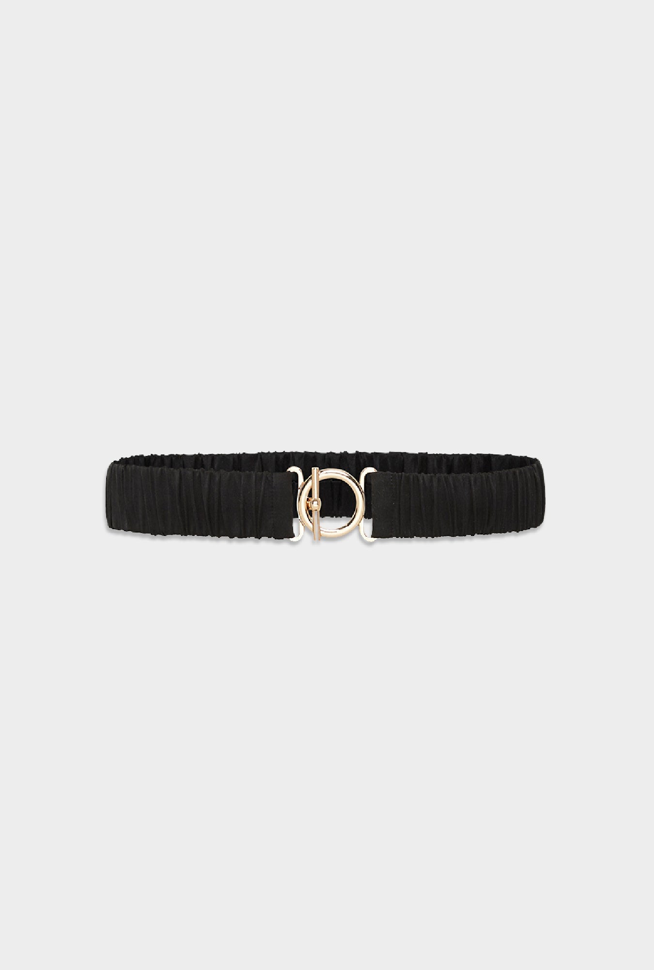 Image of Belts. Product name - T Bar Clasp Belt Black in Black colour by brand - Silk Laundry