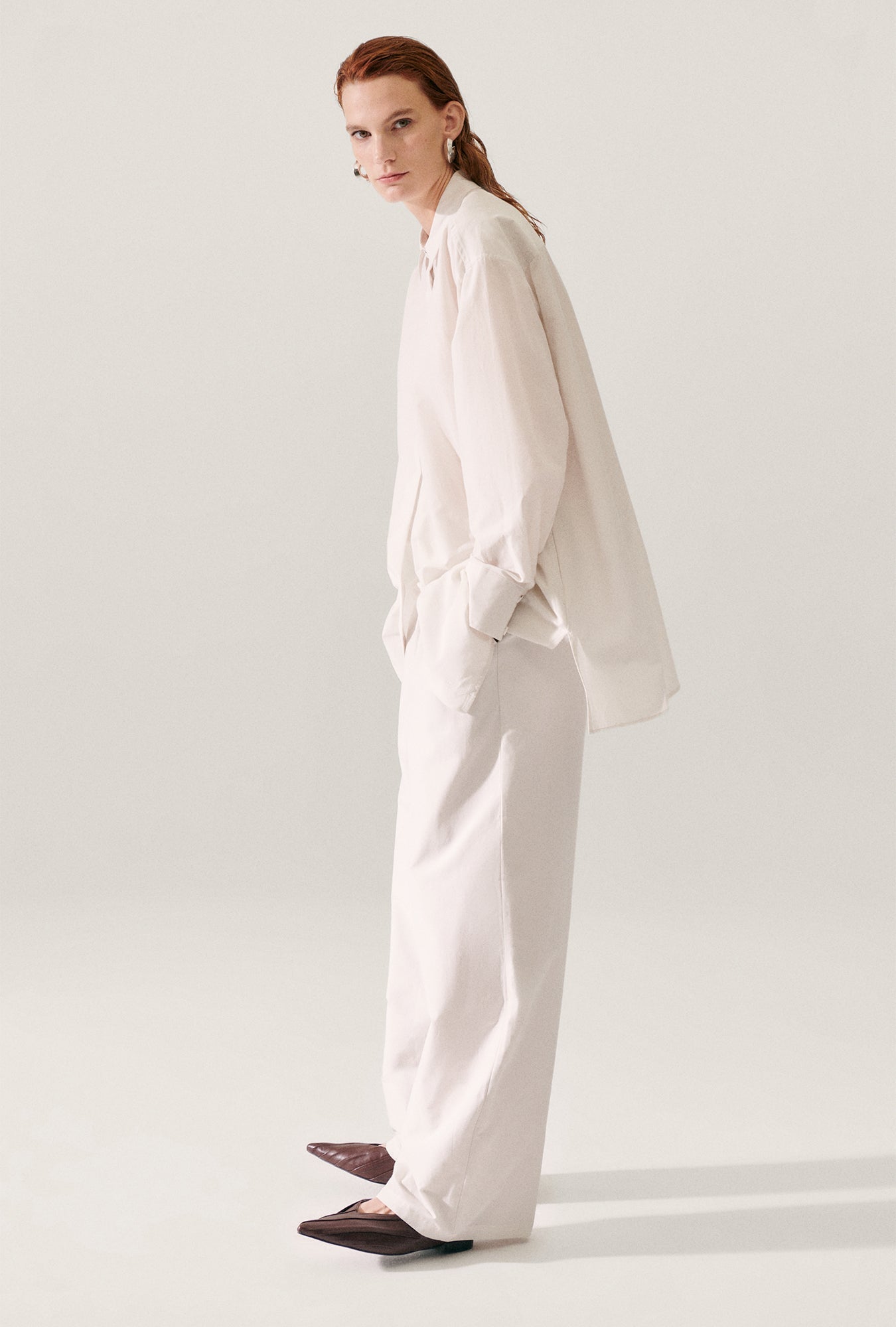 Laundry Cotton Silk Paper Bag Pants (Dust)