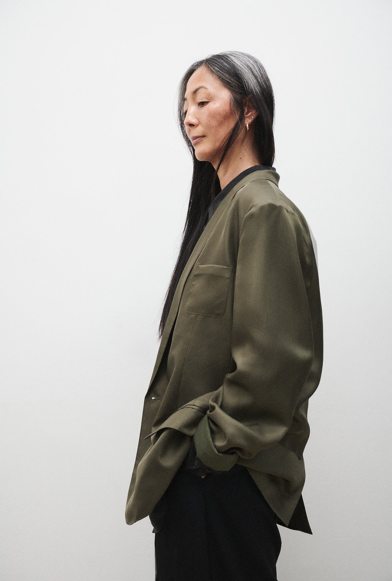 Silk Laundry Twill Miami Blazer (Pine)