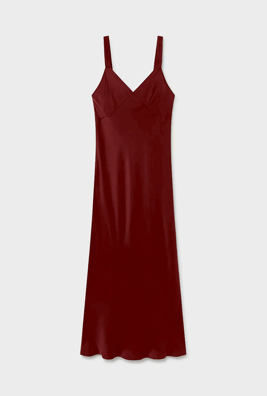 Silk Laundry Deco Ruched Dress (Canyon)