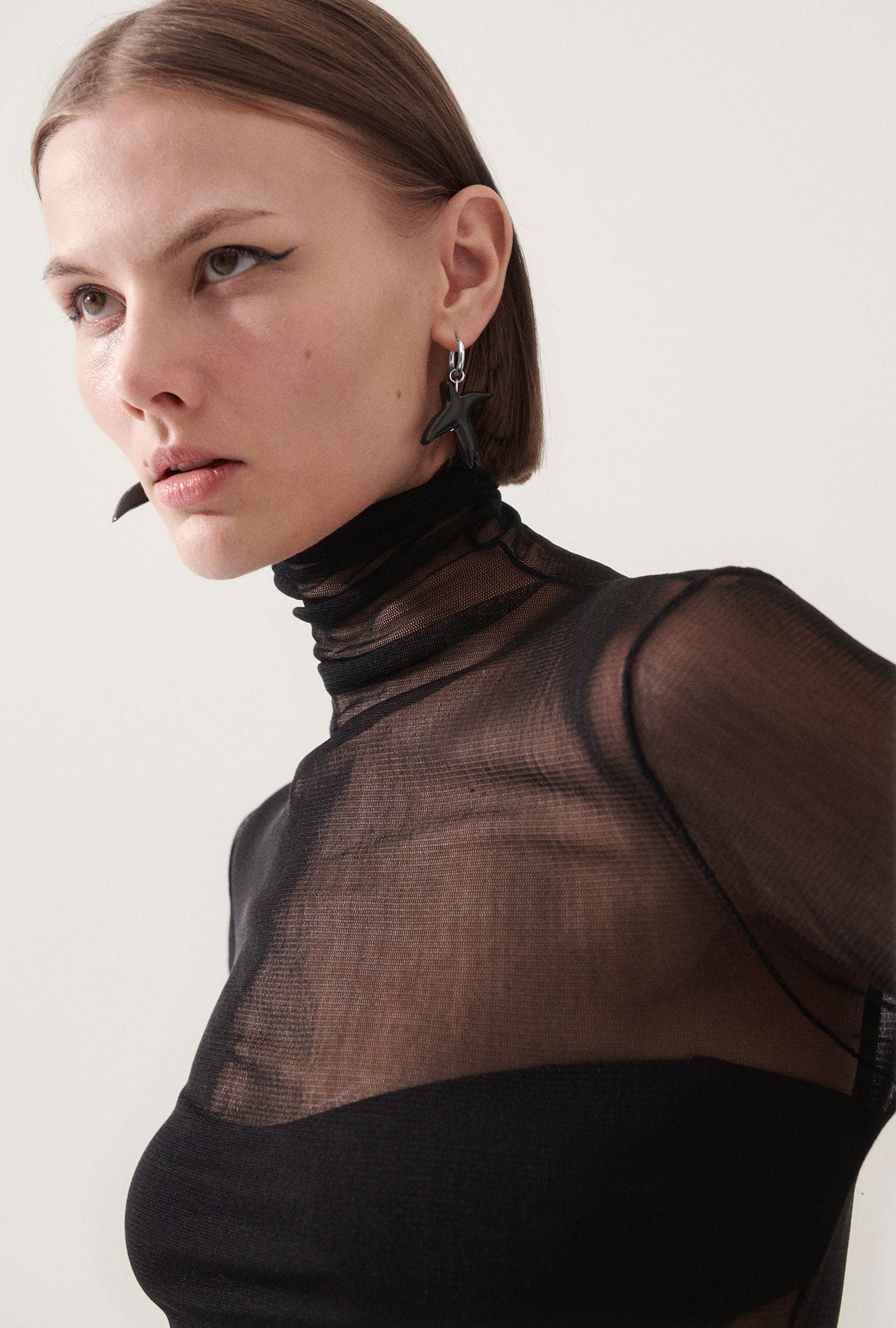 Image of Earrings. Product name - Raven Earrings Black in Black colour by brand - Silk Laundry