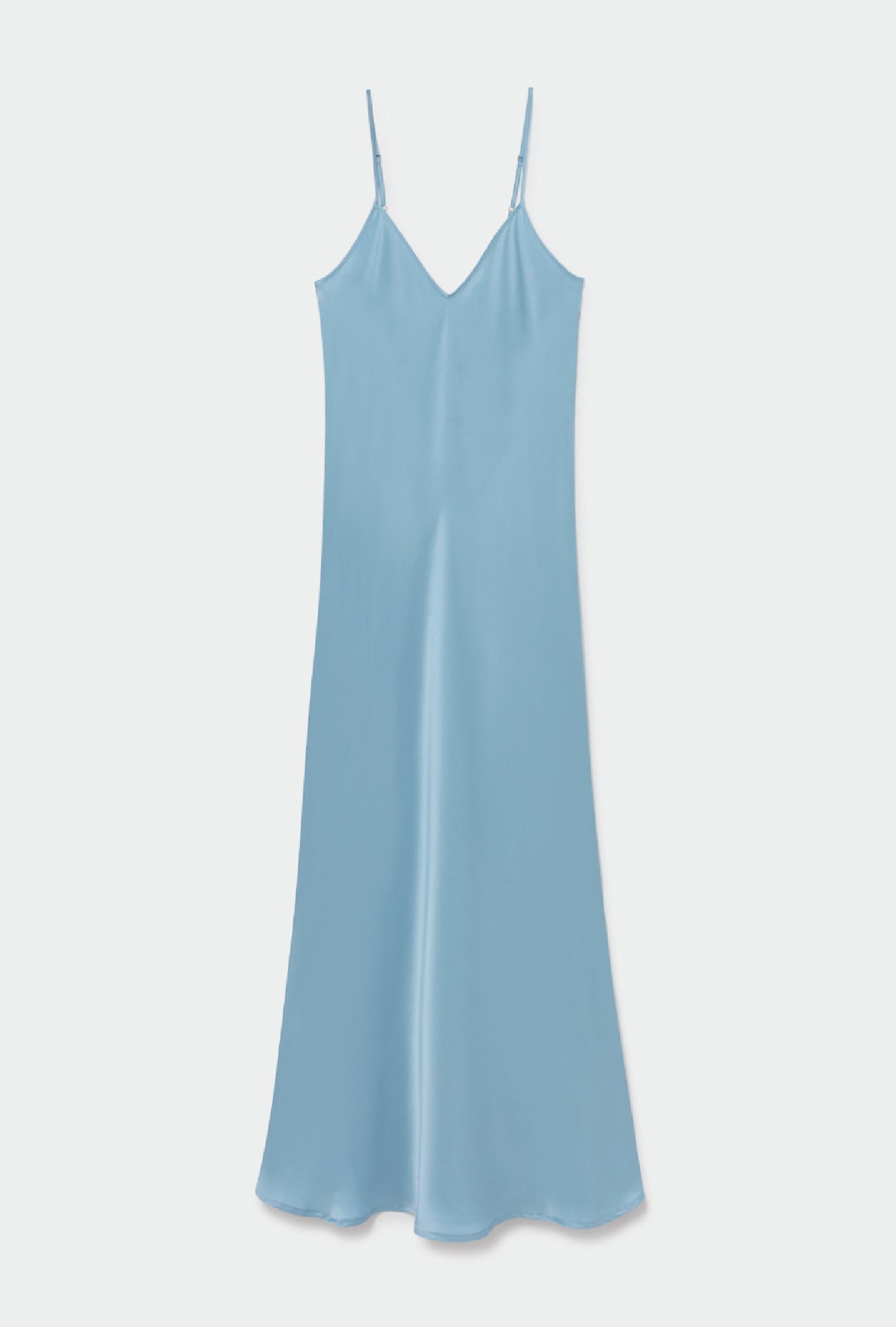 Silk Laundry 90s Slip Dress (Sky)