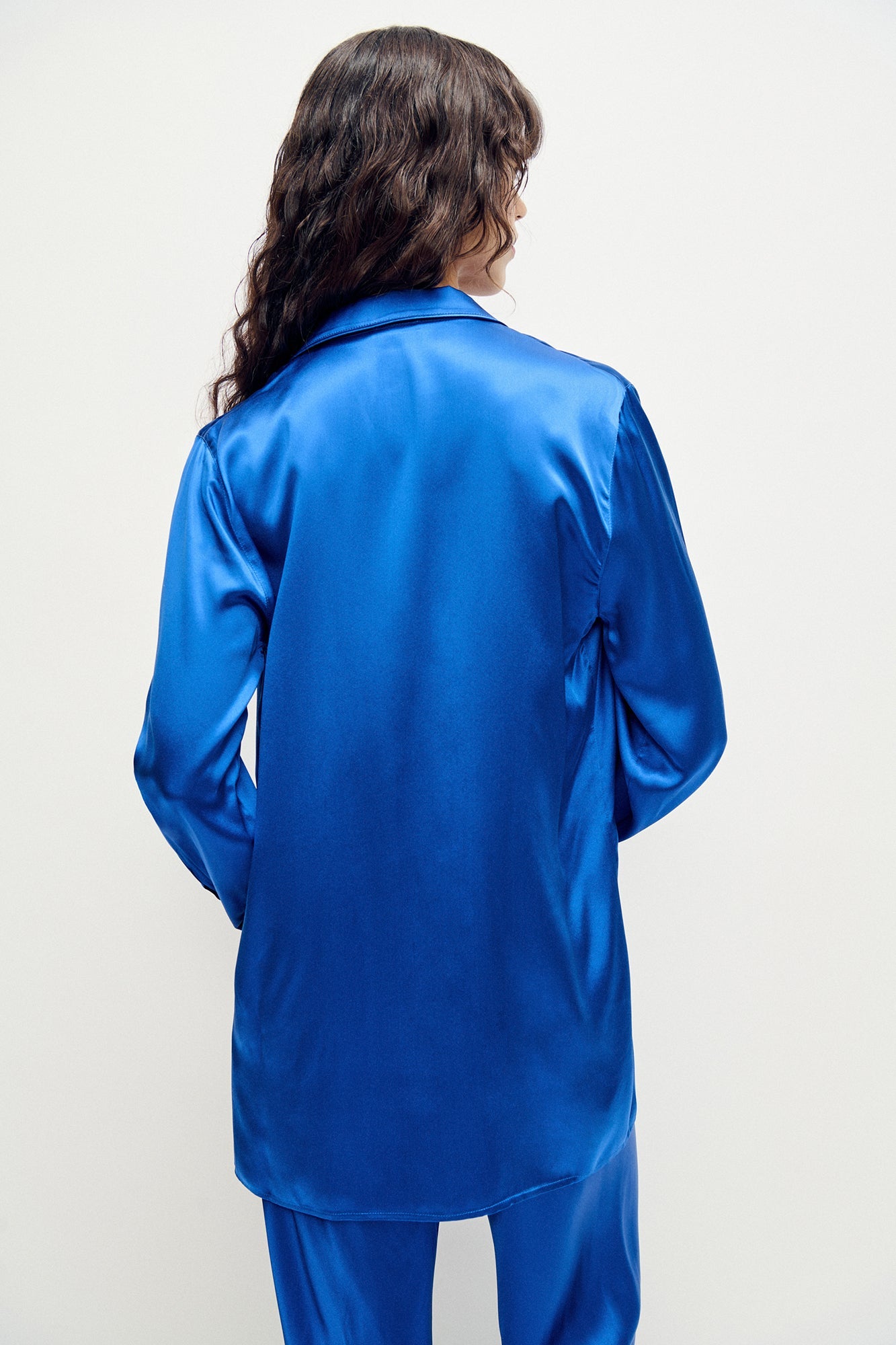 Silk Laundry Relaxed Blazer (Wedgwood)