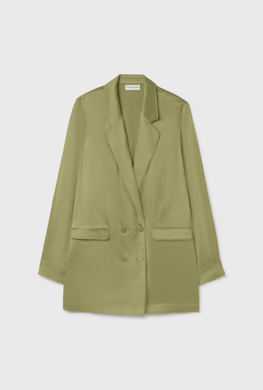 Silk Laundry Relaxed Blazer (Sage)