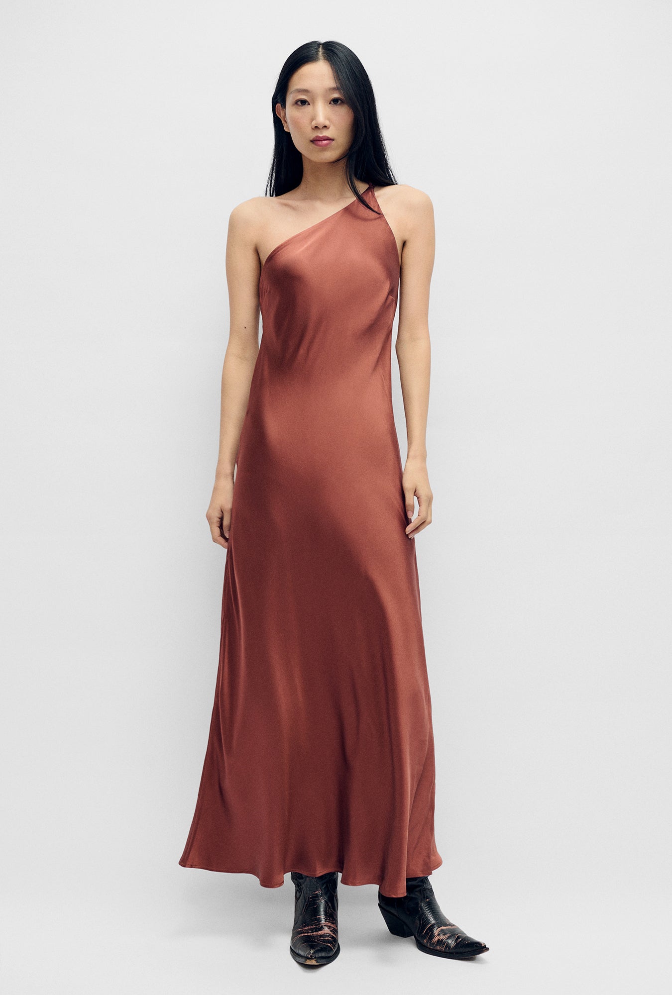 Image of Dresses. Product name - Slope Dress Canyon in Canyon colour by brand - Silk Laundry