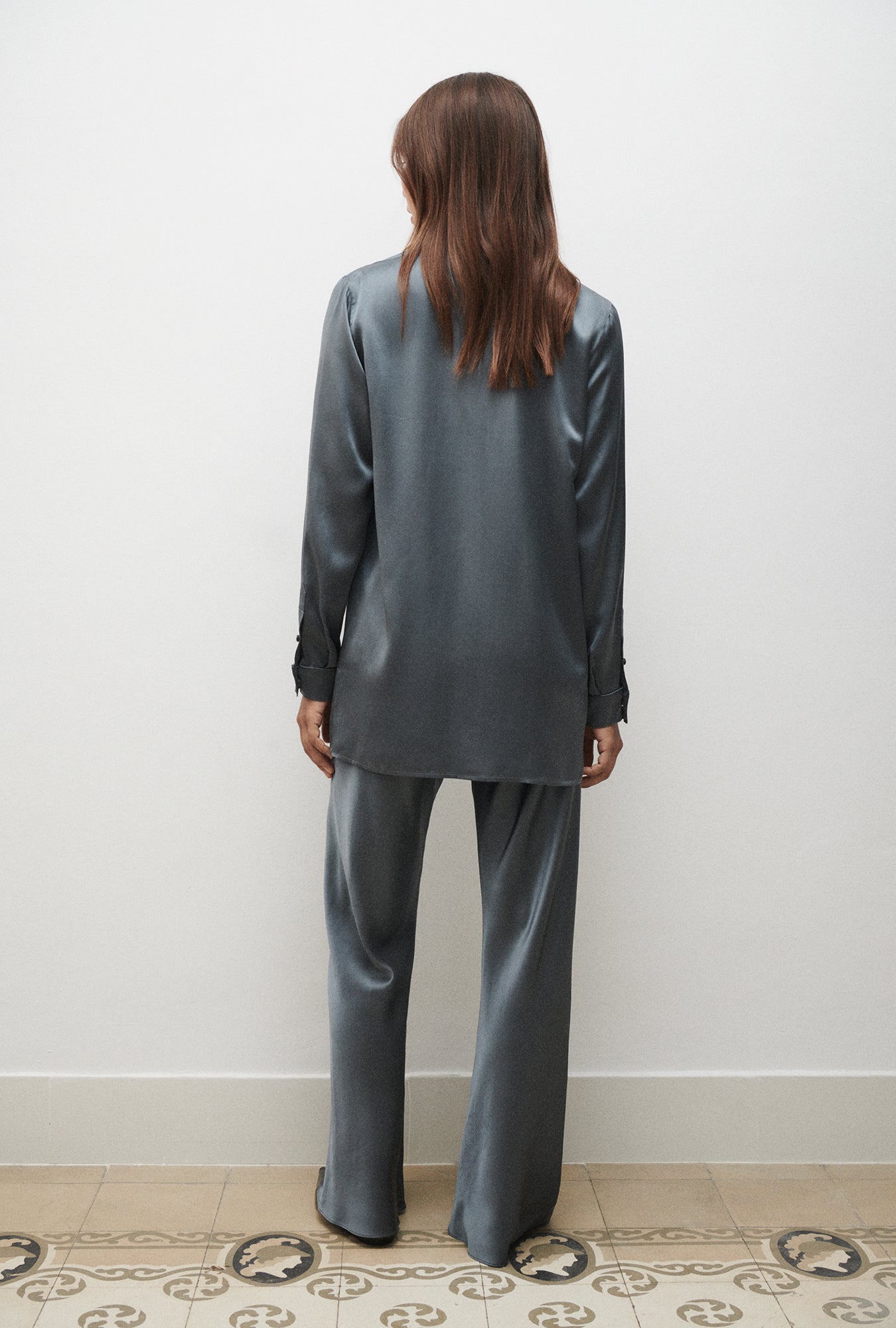 Silk Laundry Relaxed Blazer (Slate)