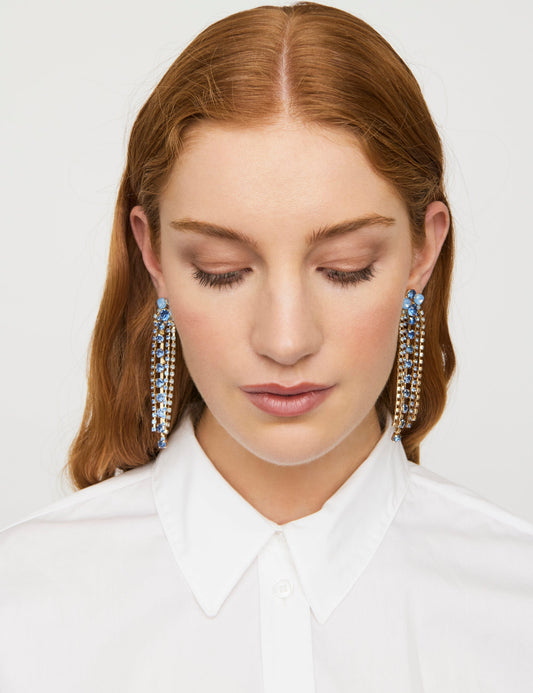 Image of Earrings. Productname: Colette MULTI WATERFALL CLIP EARRINGS in Print colour by brand - Colette