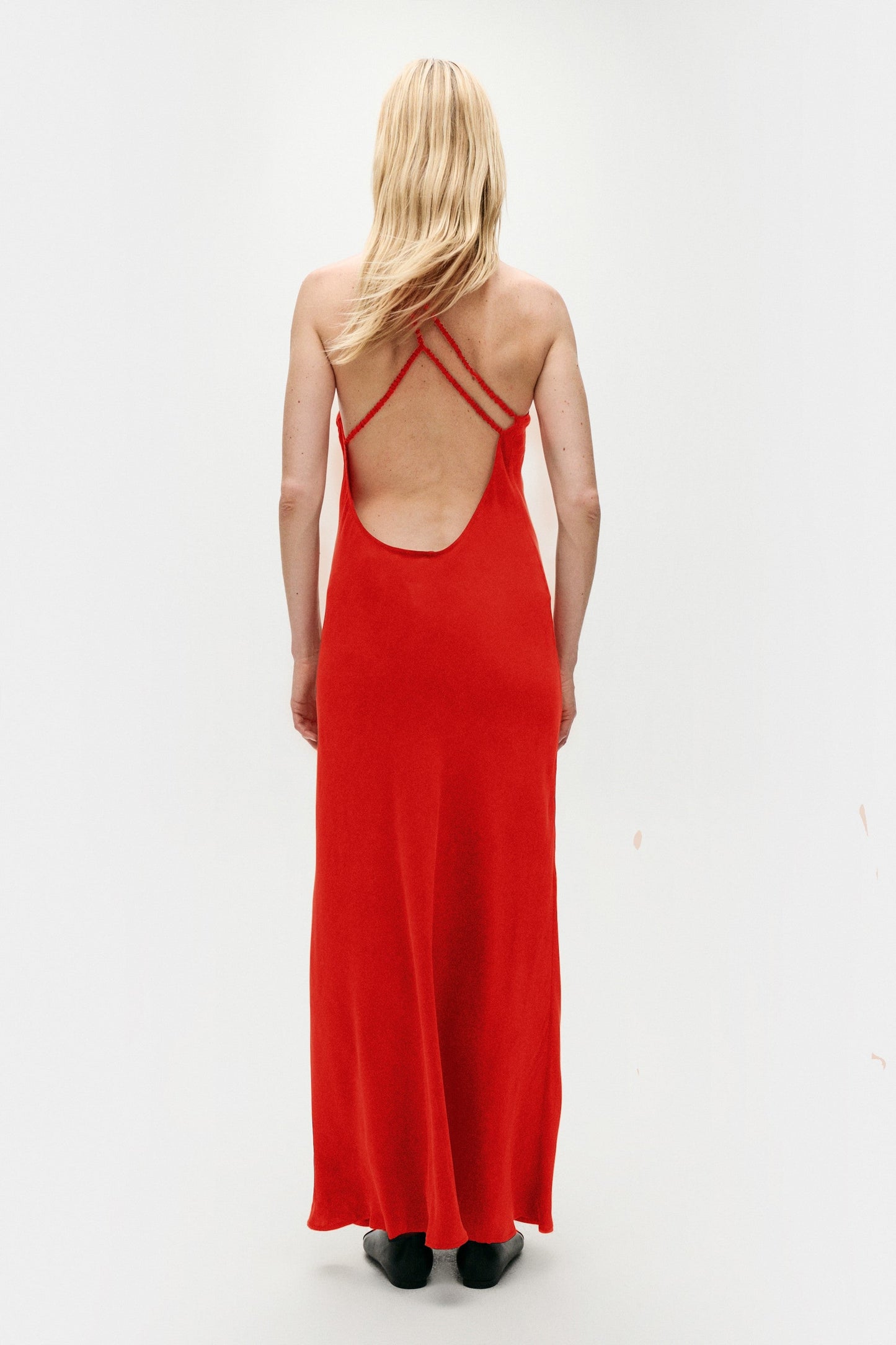 Silk Laundry Slope Dress (Geranium)