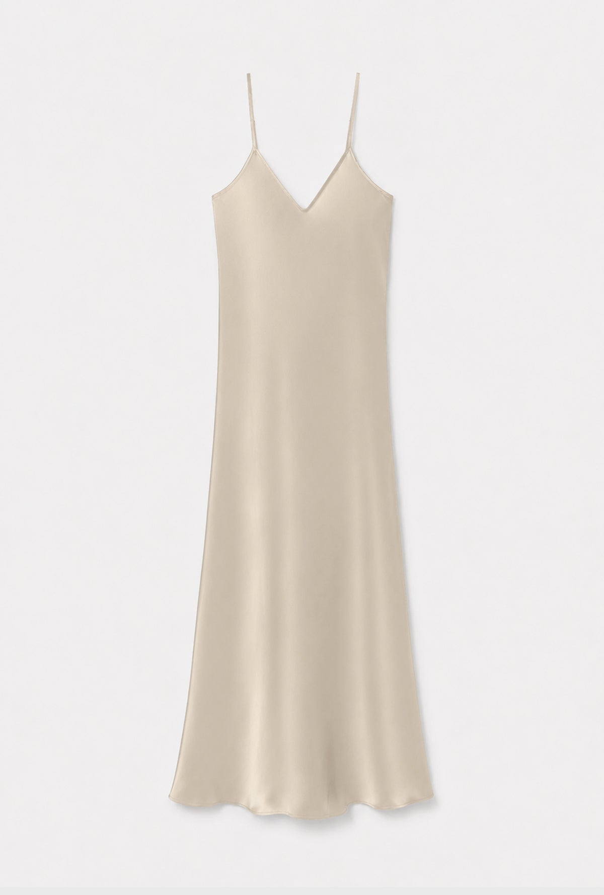 Silk Laundry 90s Slip Dress (Hazelnut)