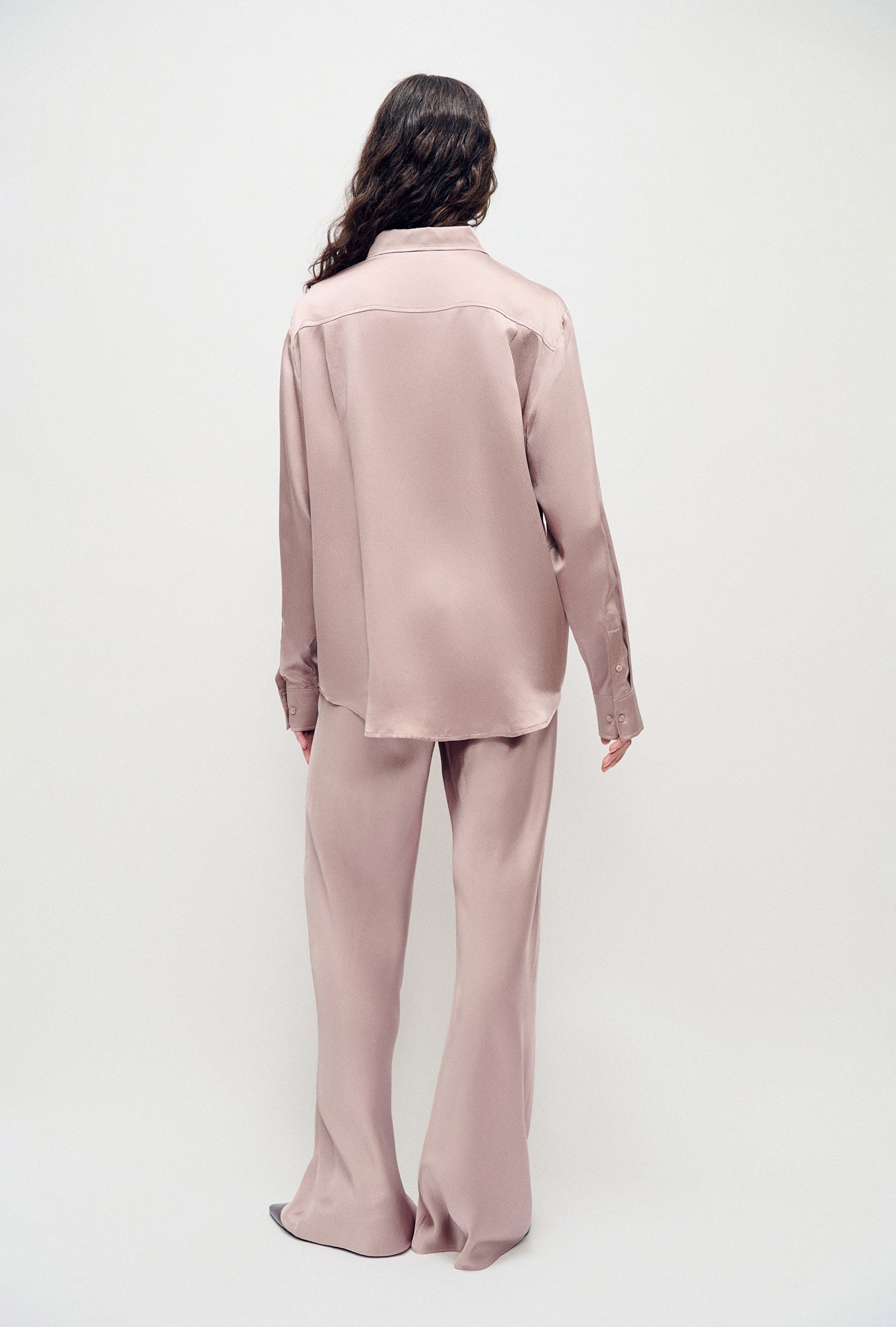 Silk Laundry Hammered Bias Cut Pants (Lasso)