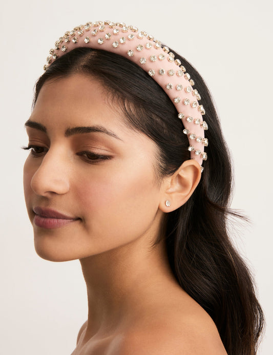 Image of Hair Accessories. Productname: Colette ALL OVER STONE PADDED HEADBAND in Print colour by brand - Colette