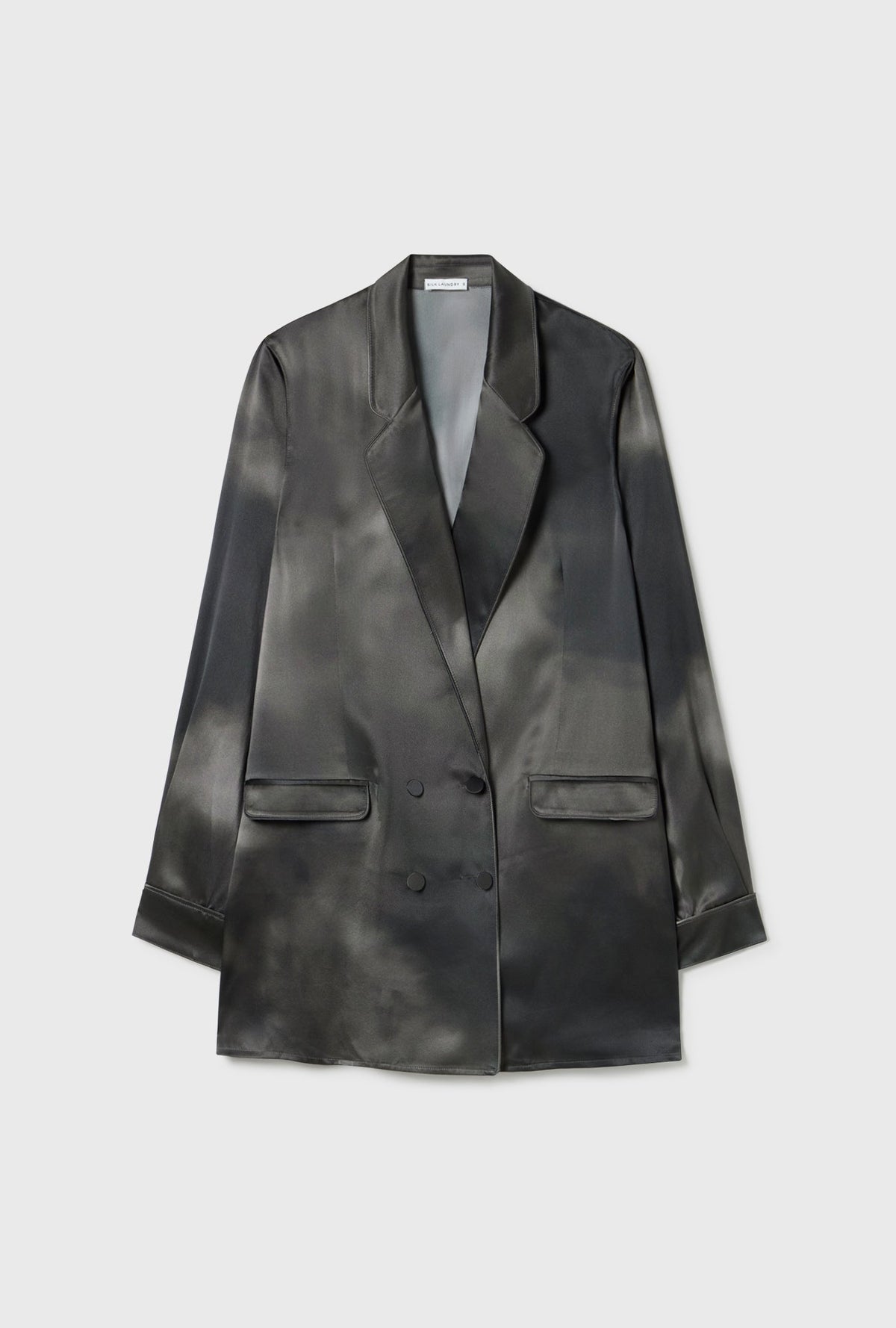 Silk Laundry Relaxed Blazer (Smoke)