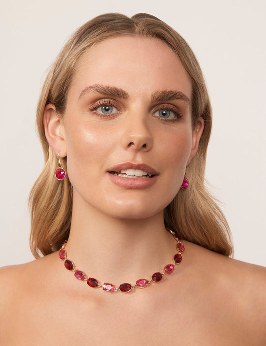 Image of Earrings. Productname: Colette SINGLE COLOUR HOOK EARRING in Pink colour by brand - Colette