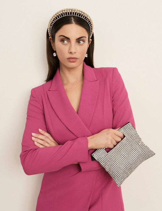 Image of Bags. Product name - SHIMMER FLAT CLUTCH in Print colour by brand - GROUP48
