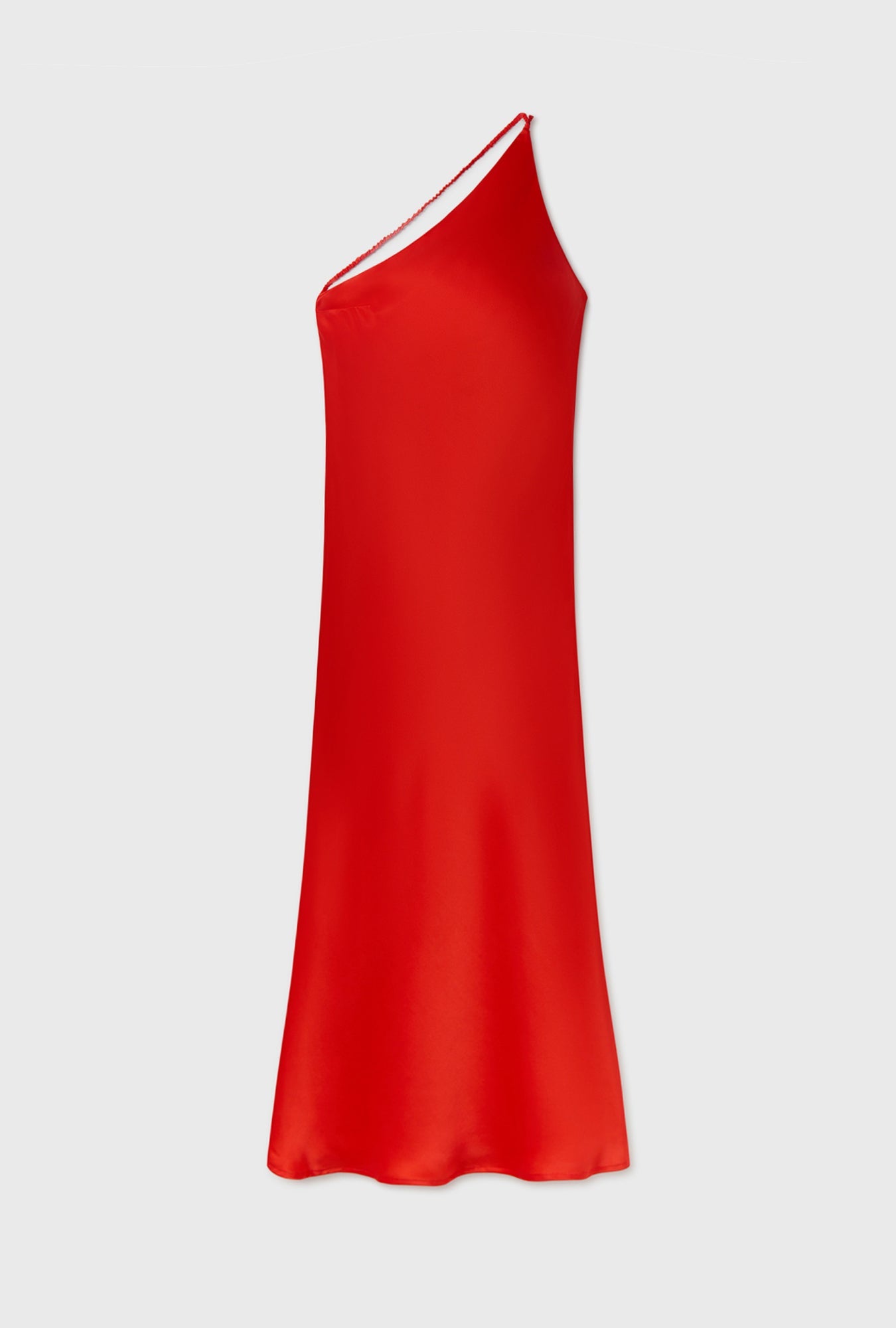 Silk Laundry Slope Dress (Geranium)