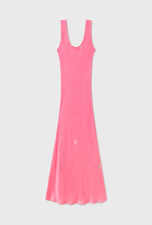 Silk Laundry Scoop Neck Dress (Hog Wash)