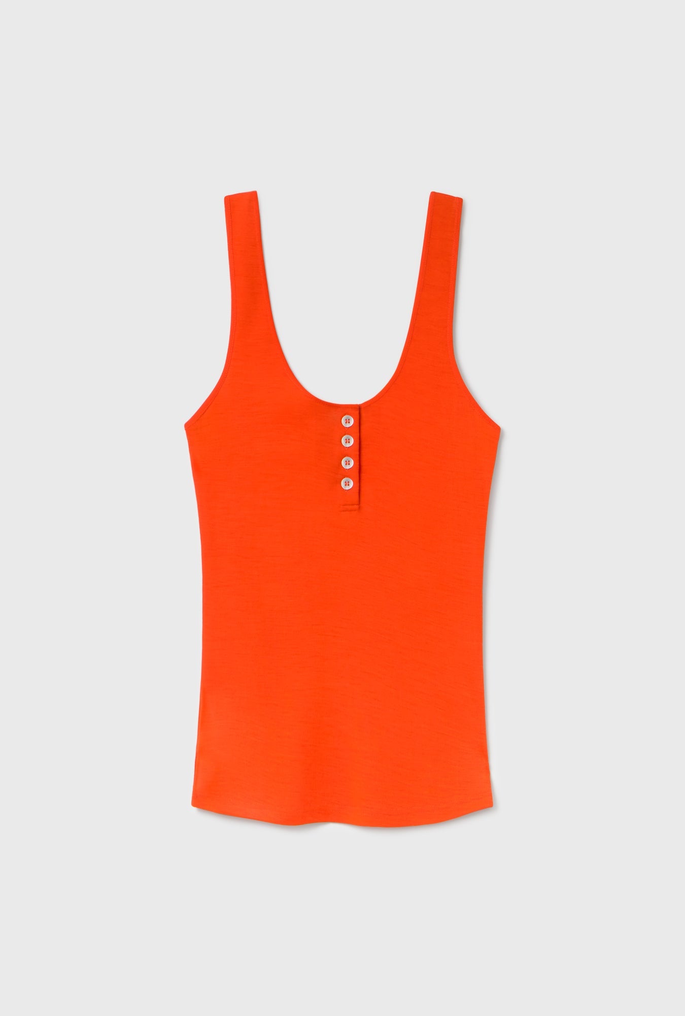 Silk Laundry Merino Henley Tank (Sunset)