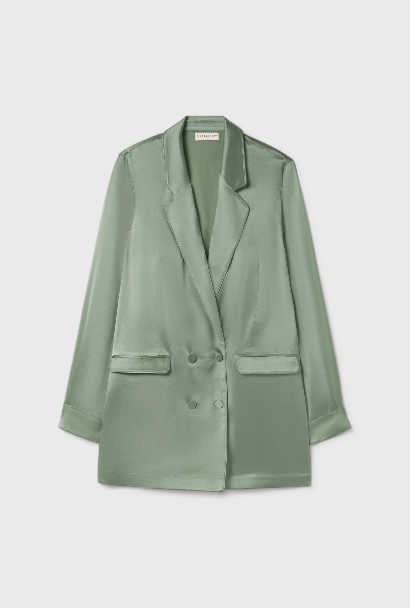 Silk Laundry Relaxed Blazer (Moonshine)