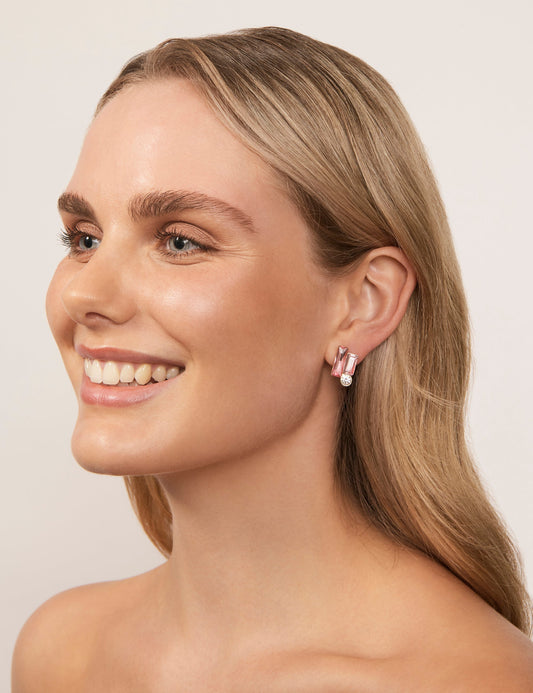 Image of Earrings. Productname: Colette CONSTRUCT CLUSTER EARRING in Pink colour by brand - Colette