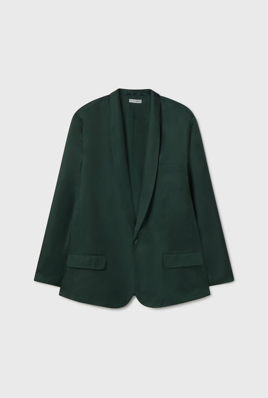 Silk Laundry Twill Miami Blazer (Scarab)