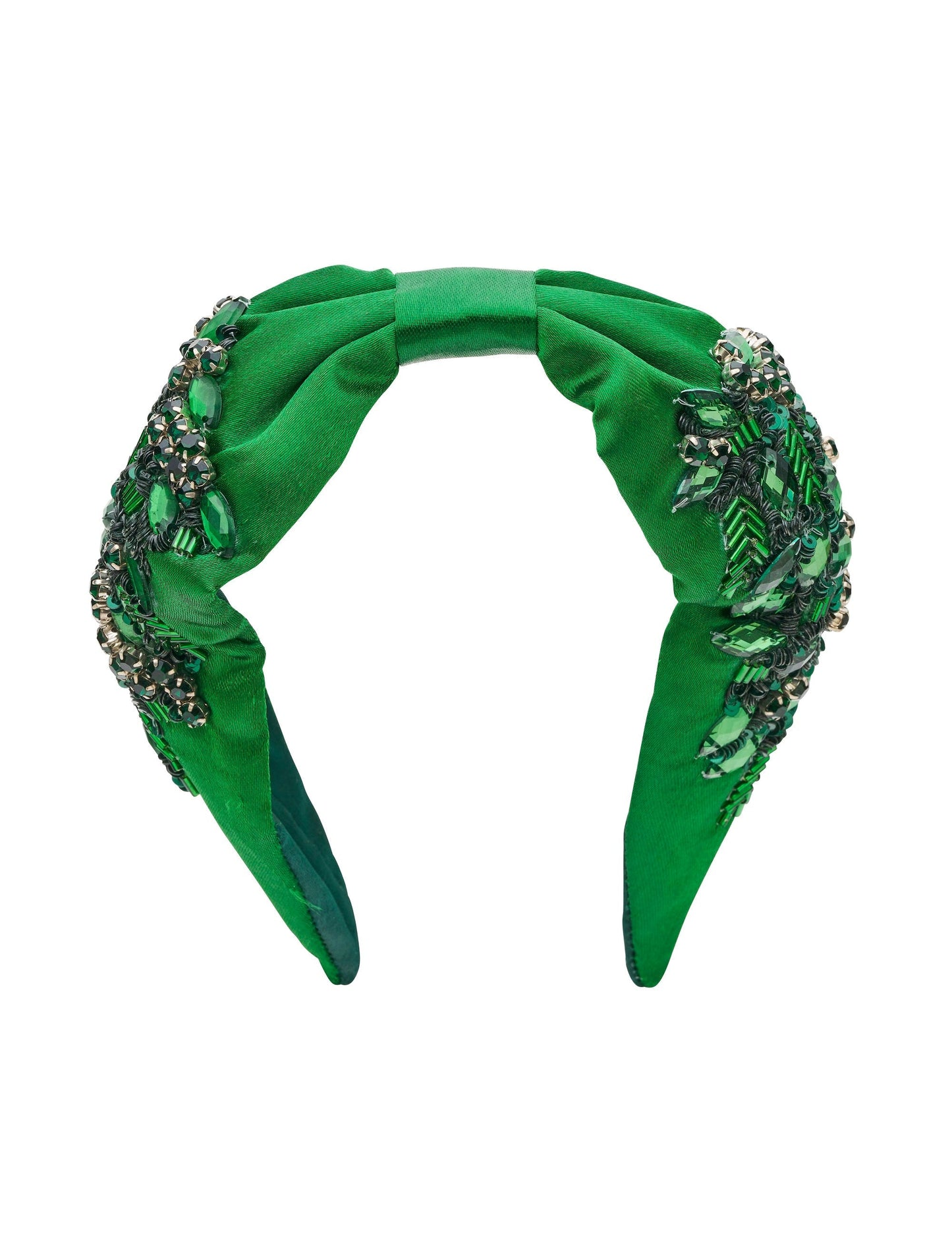 GROUP48 EVERGREEN BEADED WIDE KNOT HEADBAND (Print)