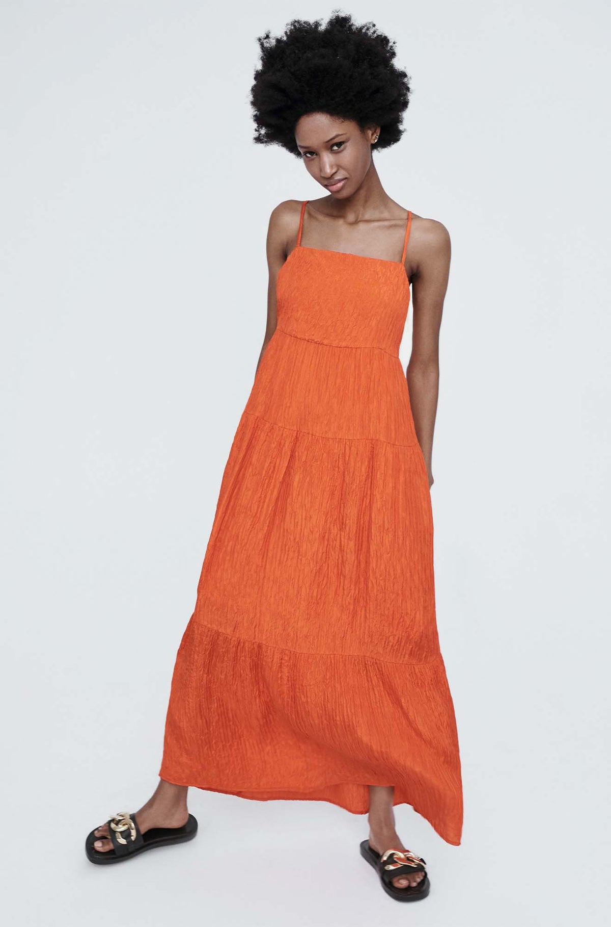 Silk Laundry Crinkle Bounce Dress (Banksia)