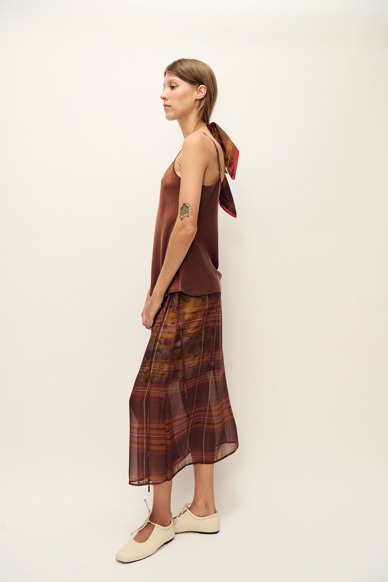 Silk Laundry Bias Cut Cami (Root)