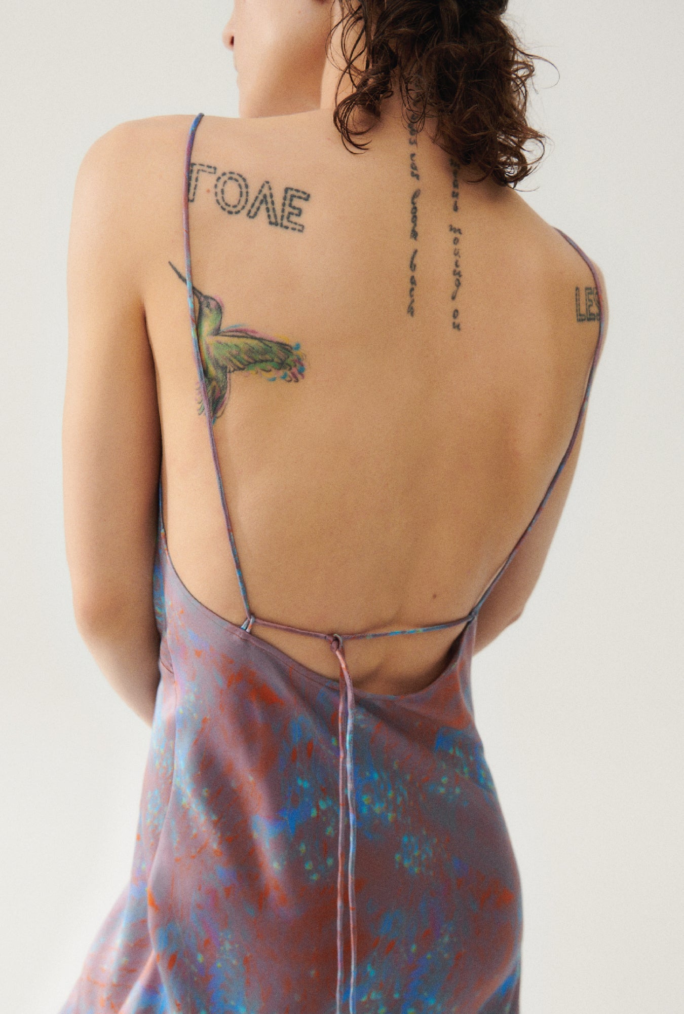Silk Laundry Deco Rouleau Dress (Dazed)