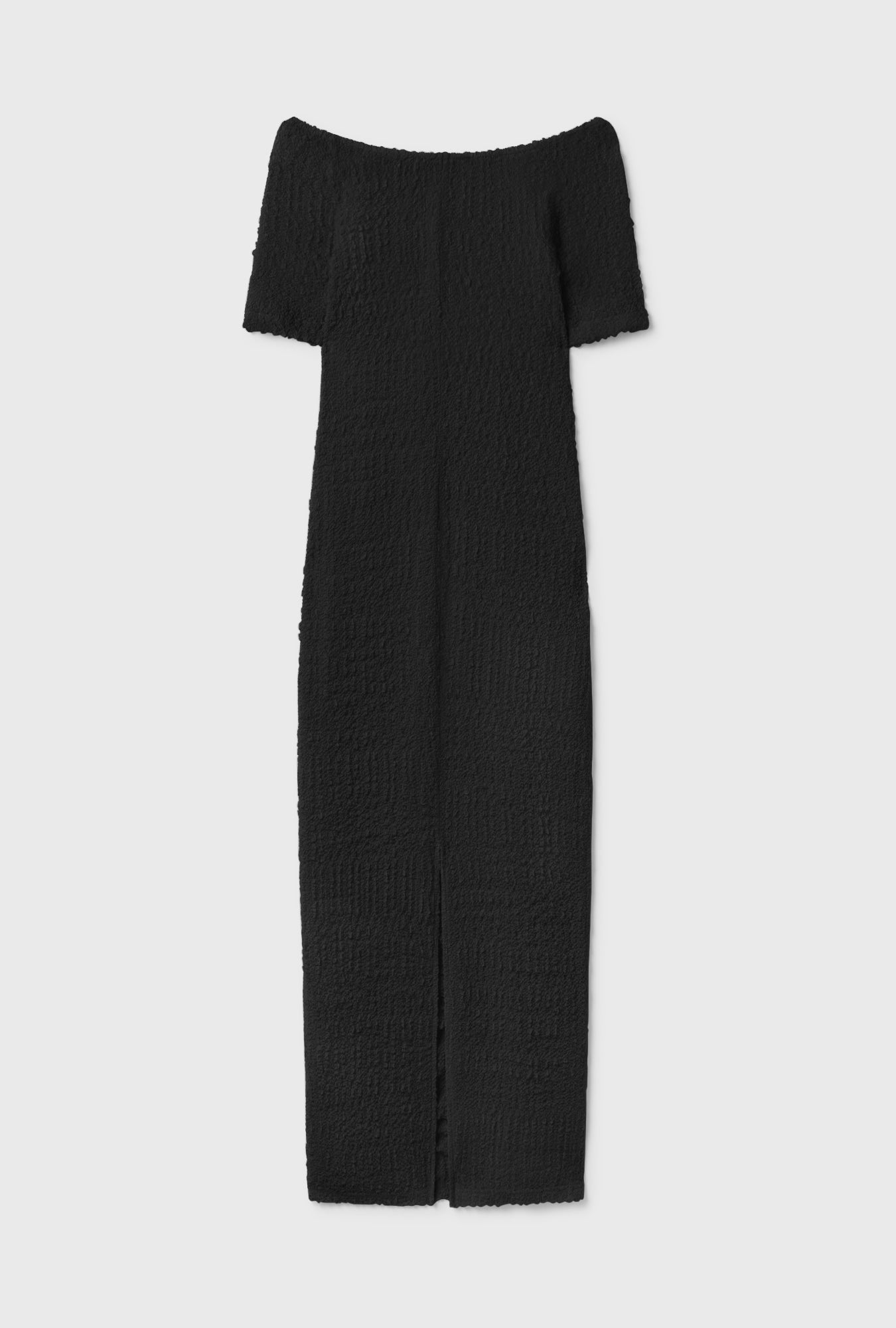 Silk Laundry Pebble Off The Shoulder Dress (Black)