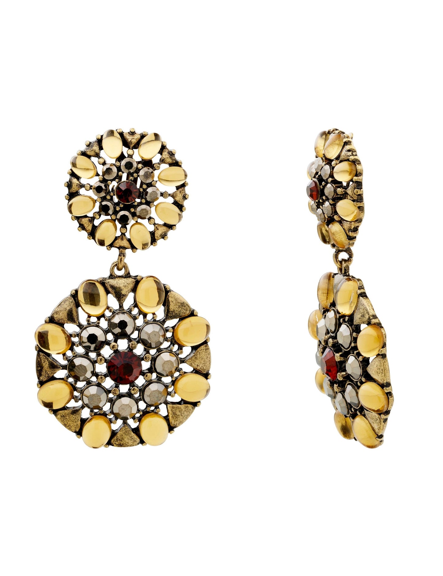 GROUP48 ANTIQUE STATEMENT CLIP EARRING (Print)