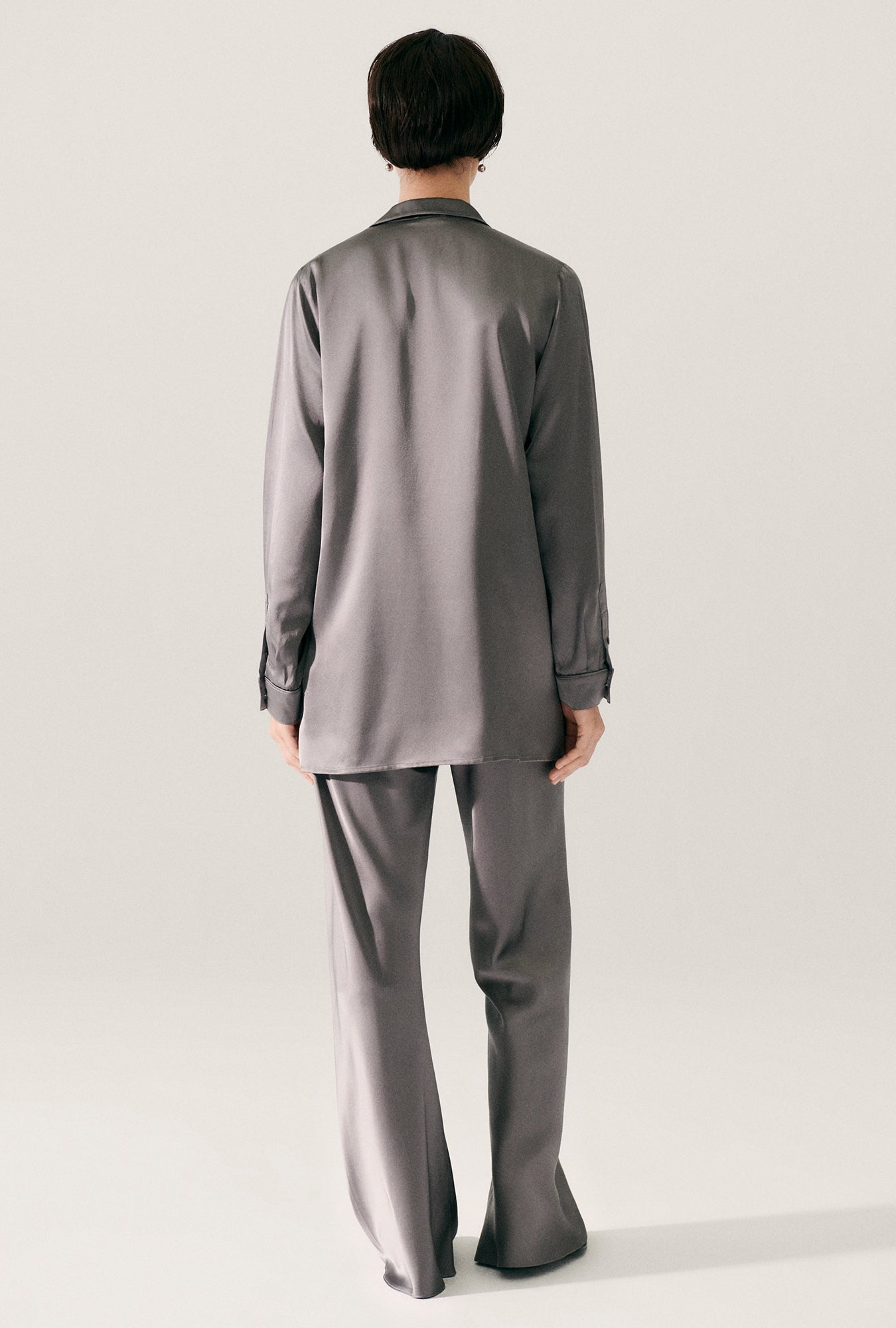 Silk Laundry Relaxed Blazer (Grey Pearl)