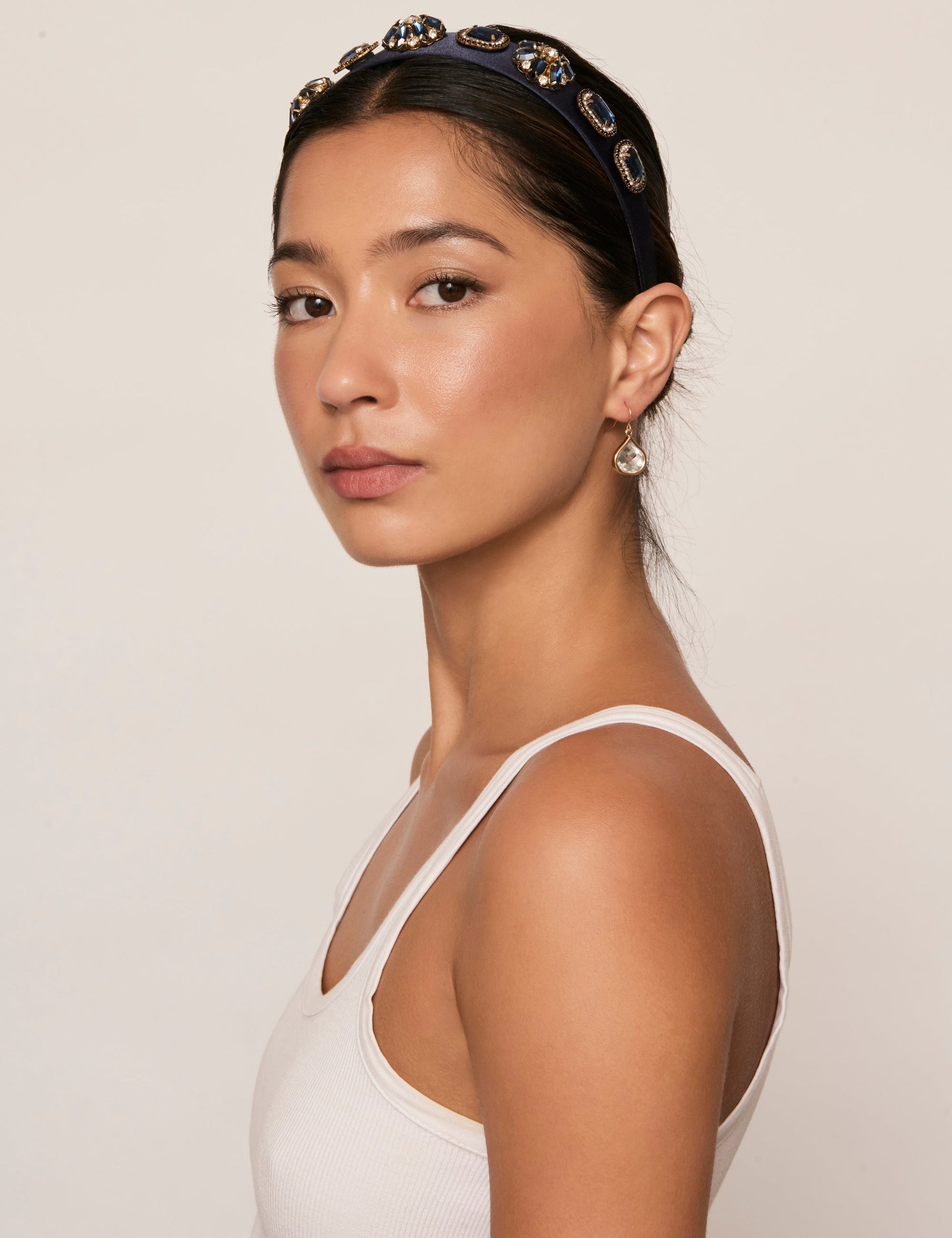 Image of Hair Accessories. Productname: Colette ORNATE STONE HEADBAND in Print colour by brand - Colette
